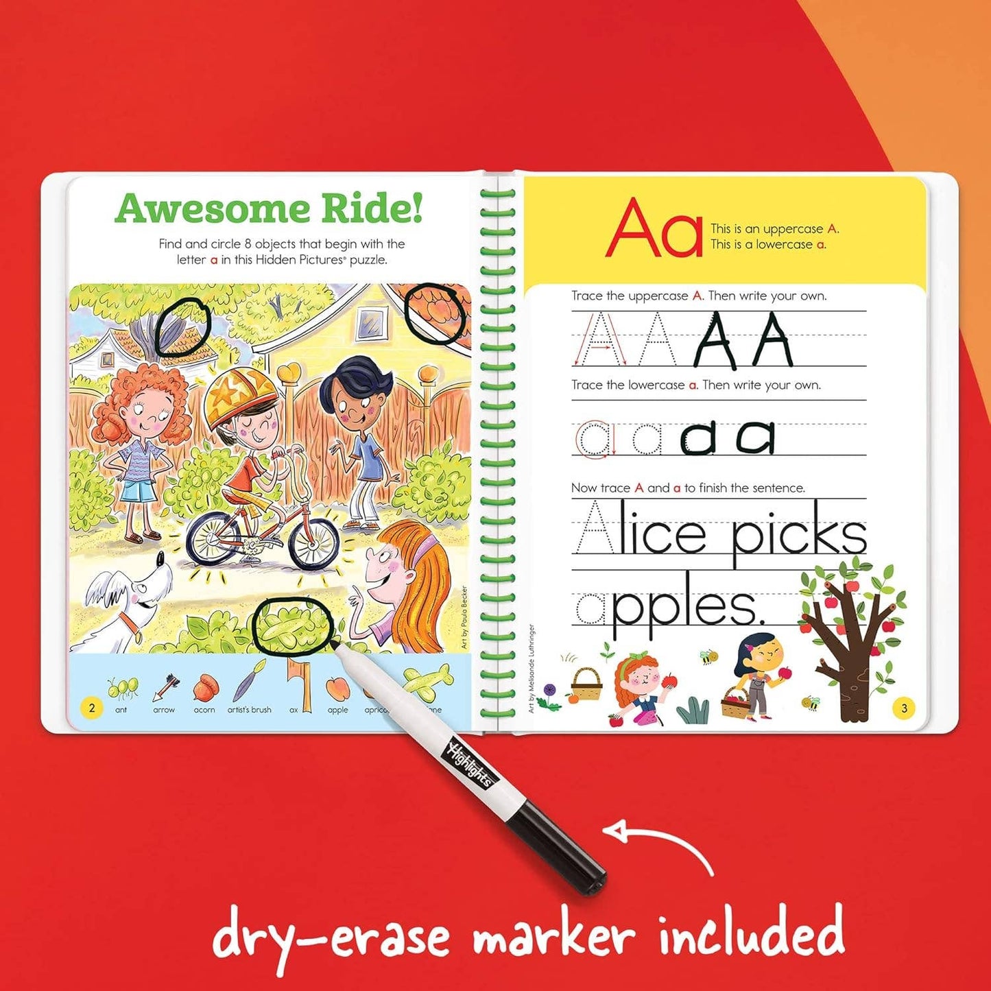 Highlights for Children - Write-On Wipe-Off Let's Write Letters