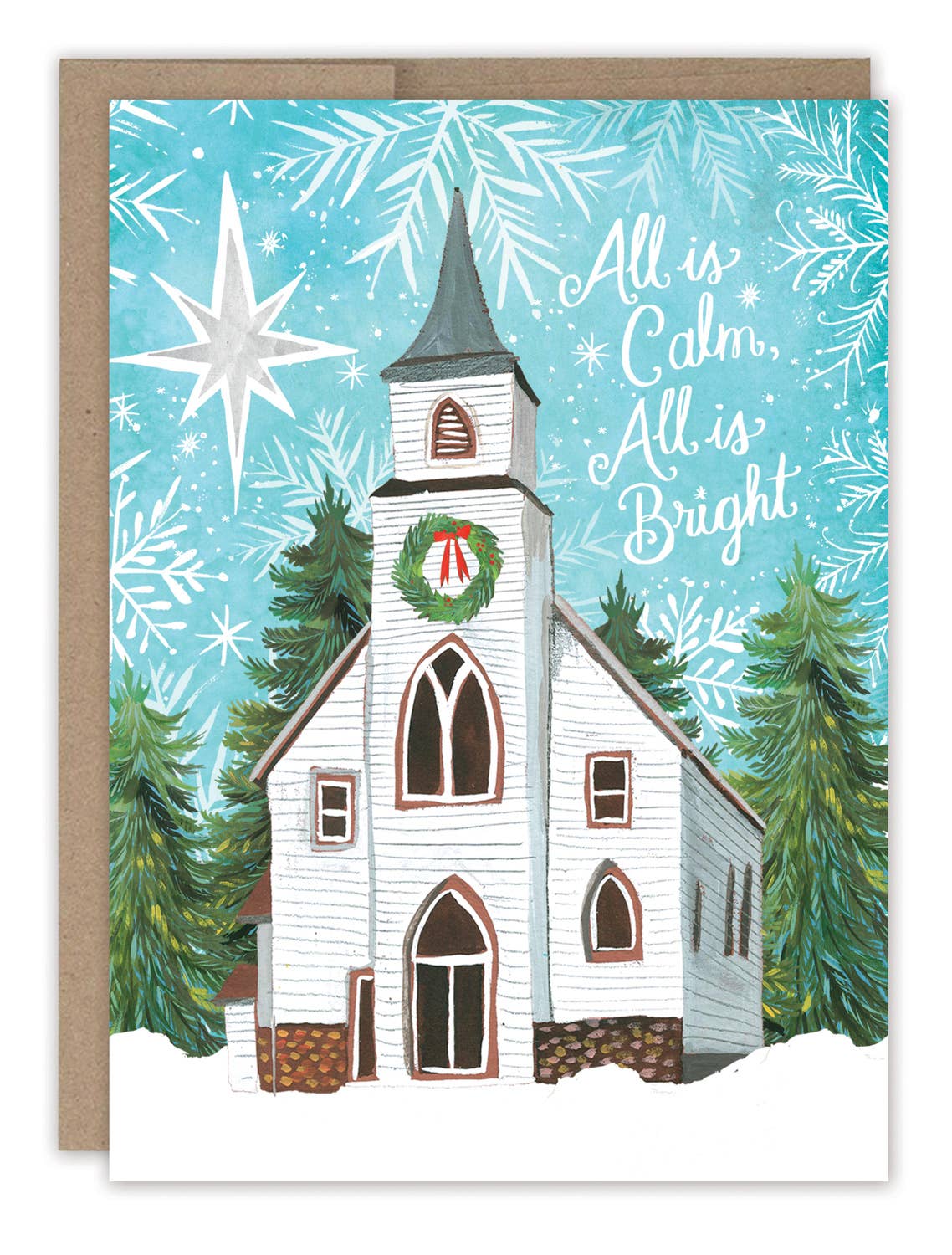 Biely & Shoaf - Calm & Bright Church Boxed Holiday Cards - Set of 10