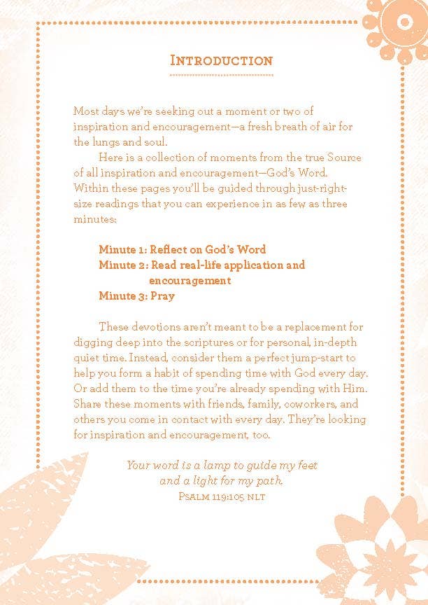 Barbour Publishing, Inc. - 3 - Minute Devotions For Women