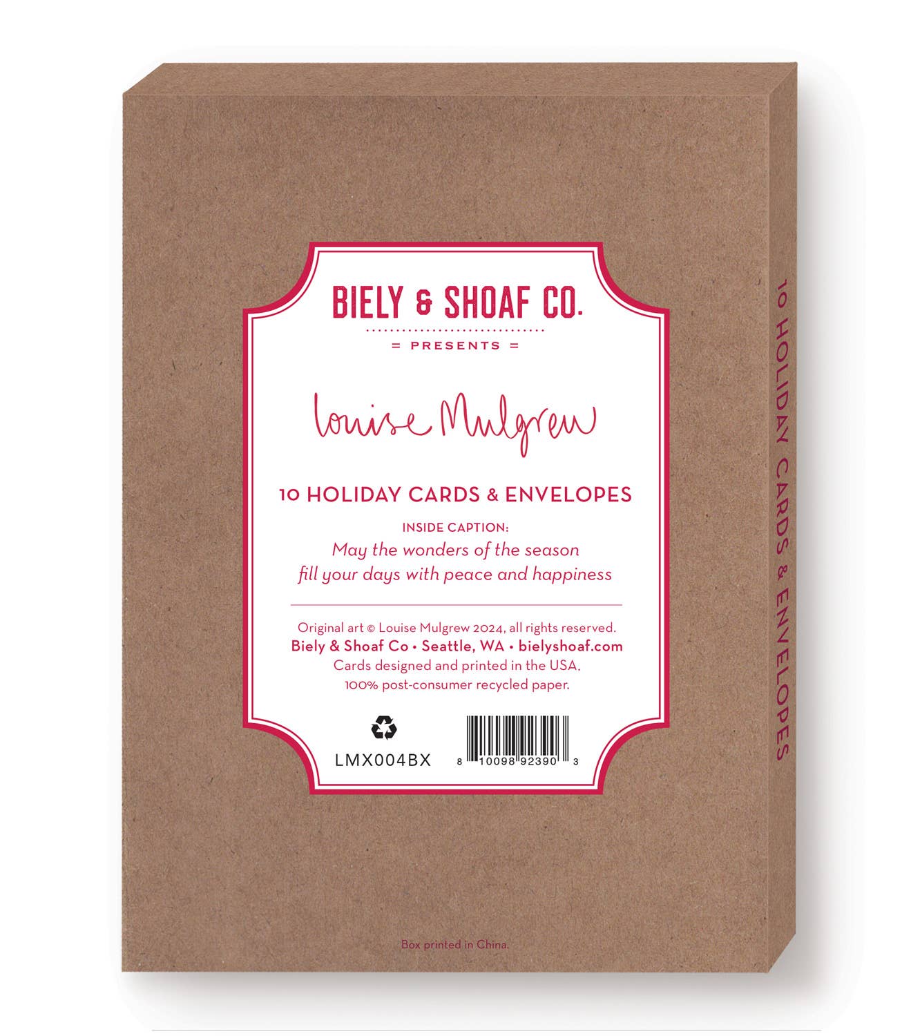 Biely & Shoaf - Highland Cow Woolly Wishes Boxed Holiday Cards - Set of 10