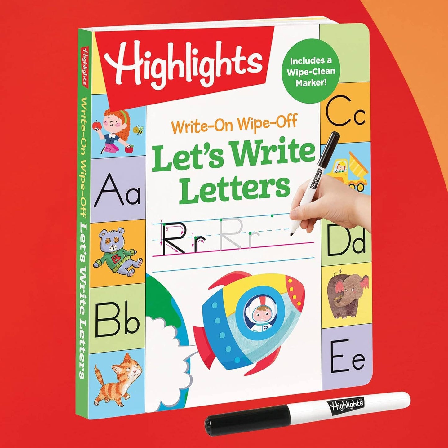Highlights for Children - Write-On Wipe-Off Let's Write Letters