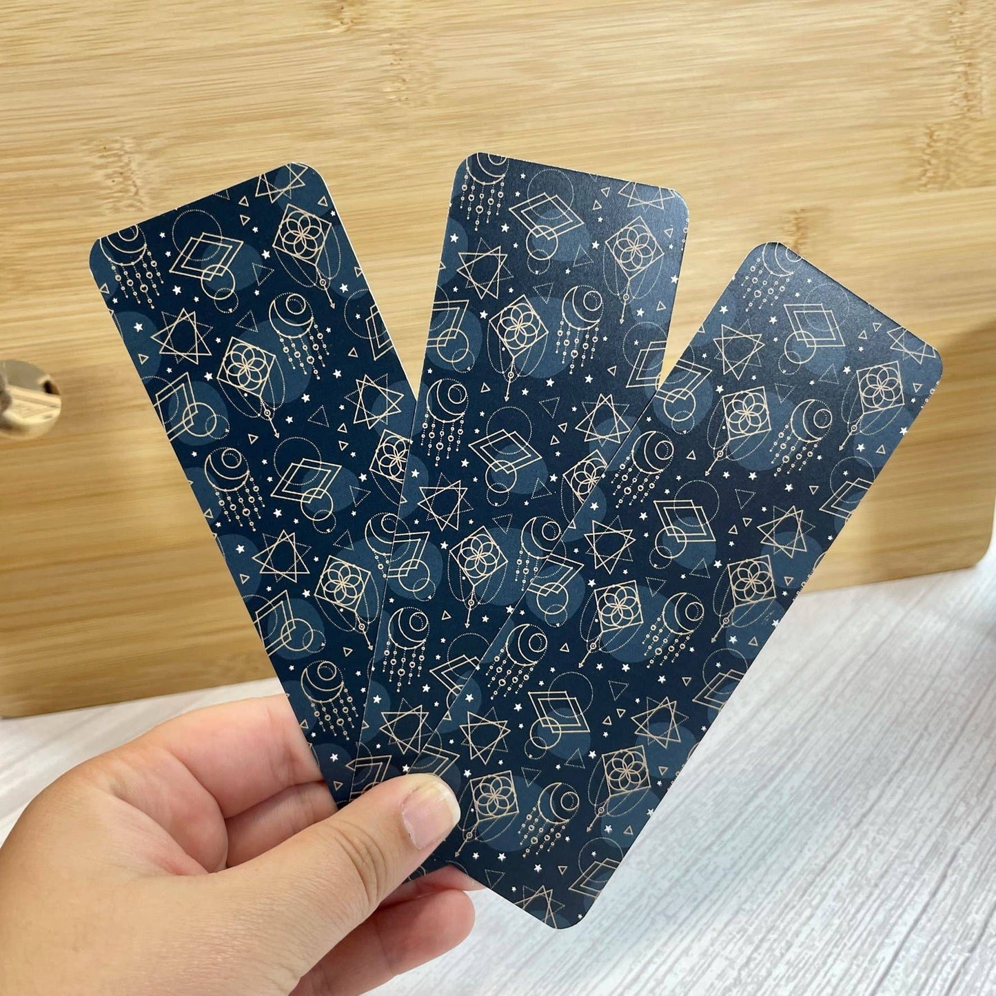 Wildly Enough - Blue Celestial Pattern Bookmark