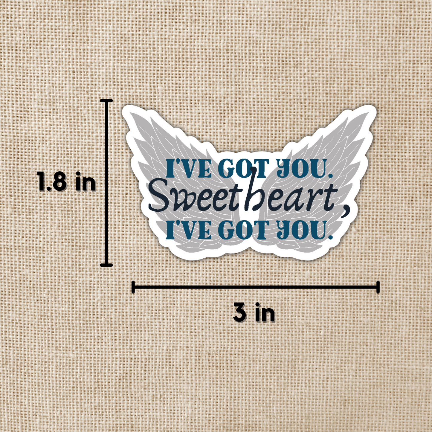 Wildly Enough - I've Got You Sweetheart Sticker | Crescent City