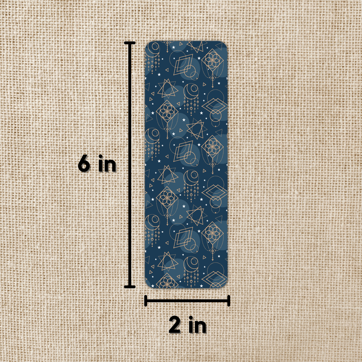 Wildly Enough - Blue Celestial Pattern Bookmark