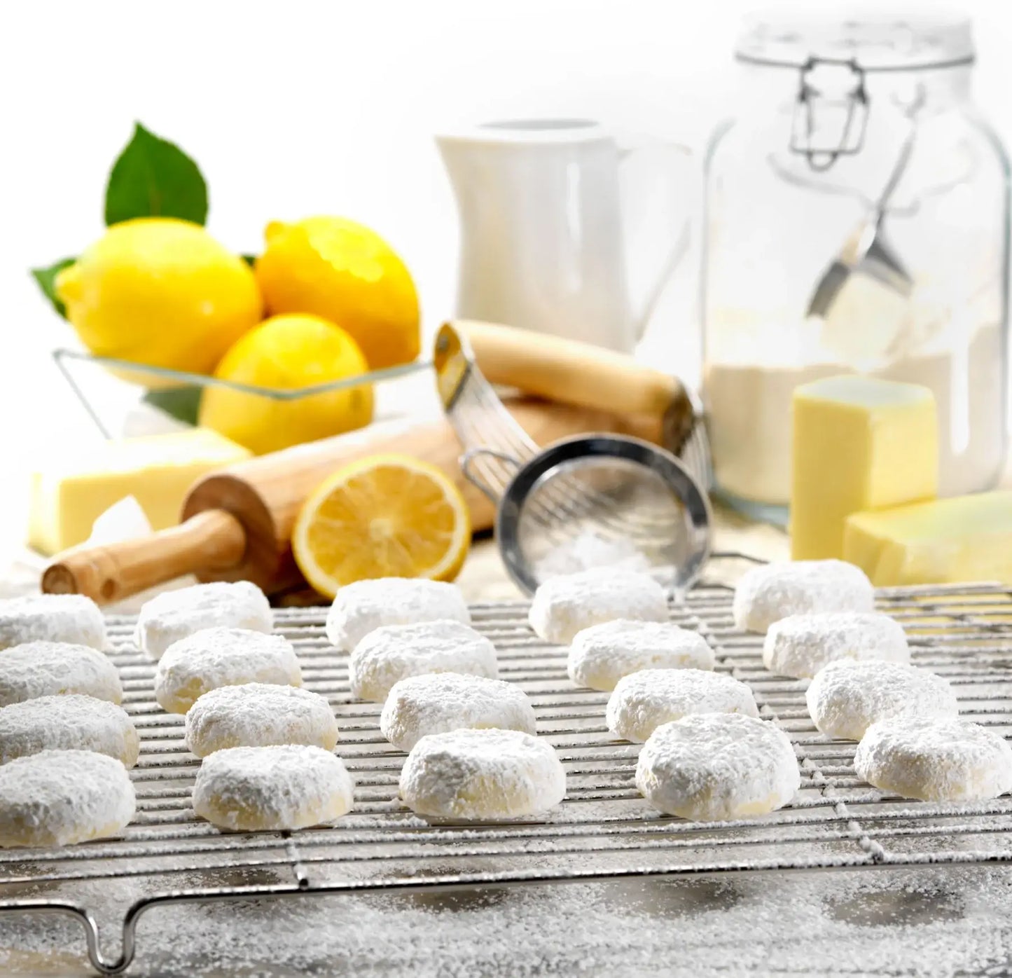 Cranberry Sweets & More - Powderz Tart and Messy Lemon Tea Cookies: 6 oz.