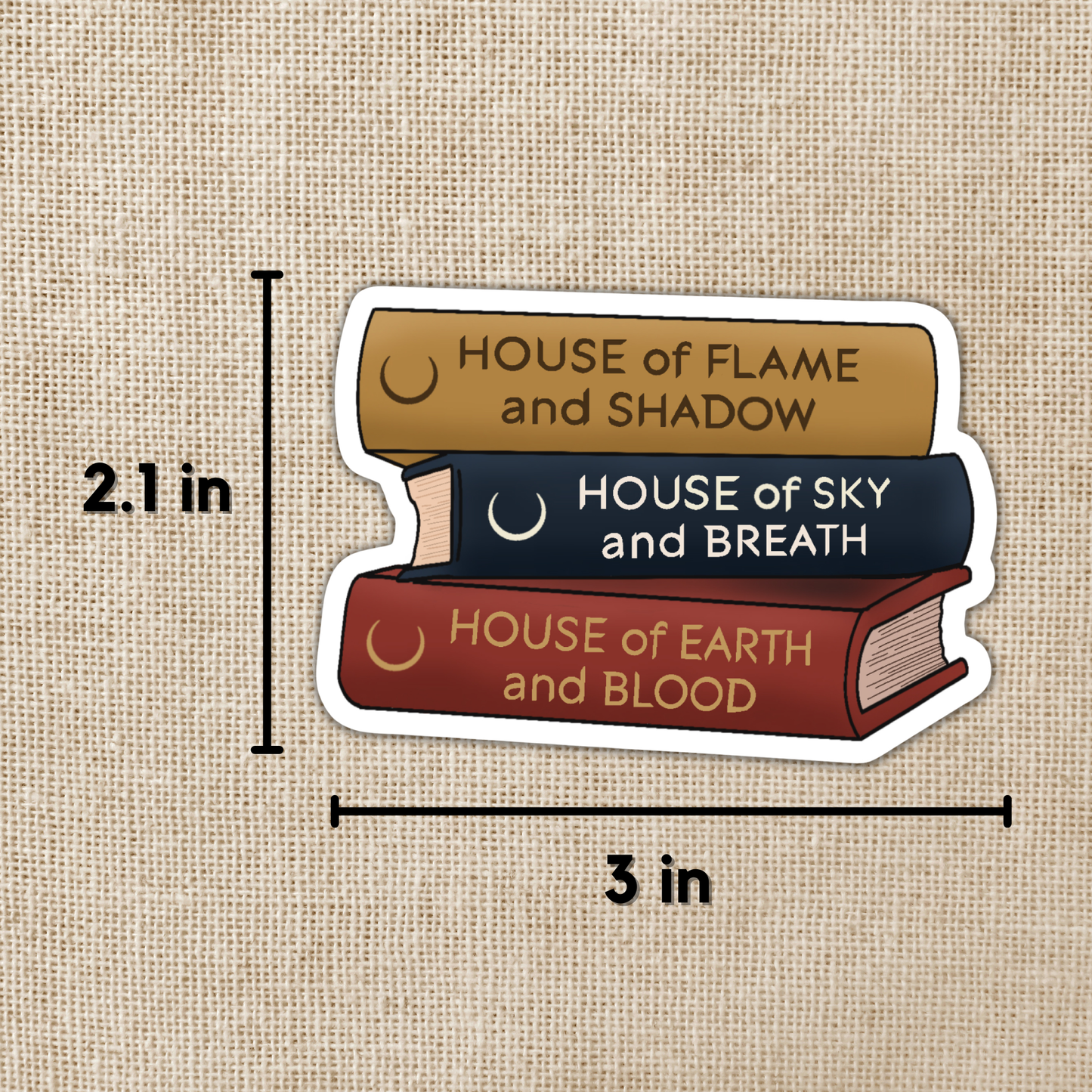 Wildly Enough - Crescent City Series Stack Sticker | Sarah J. Maas
