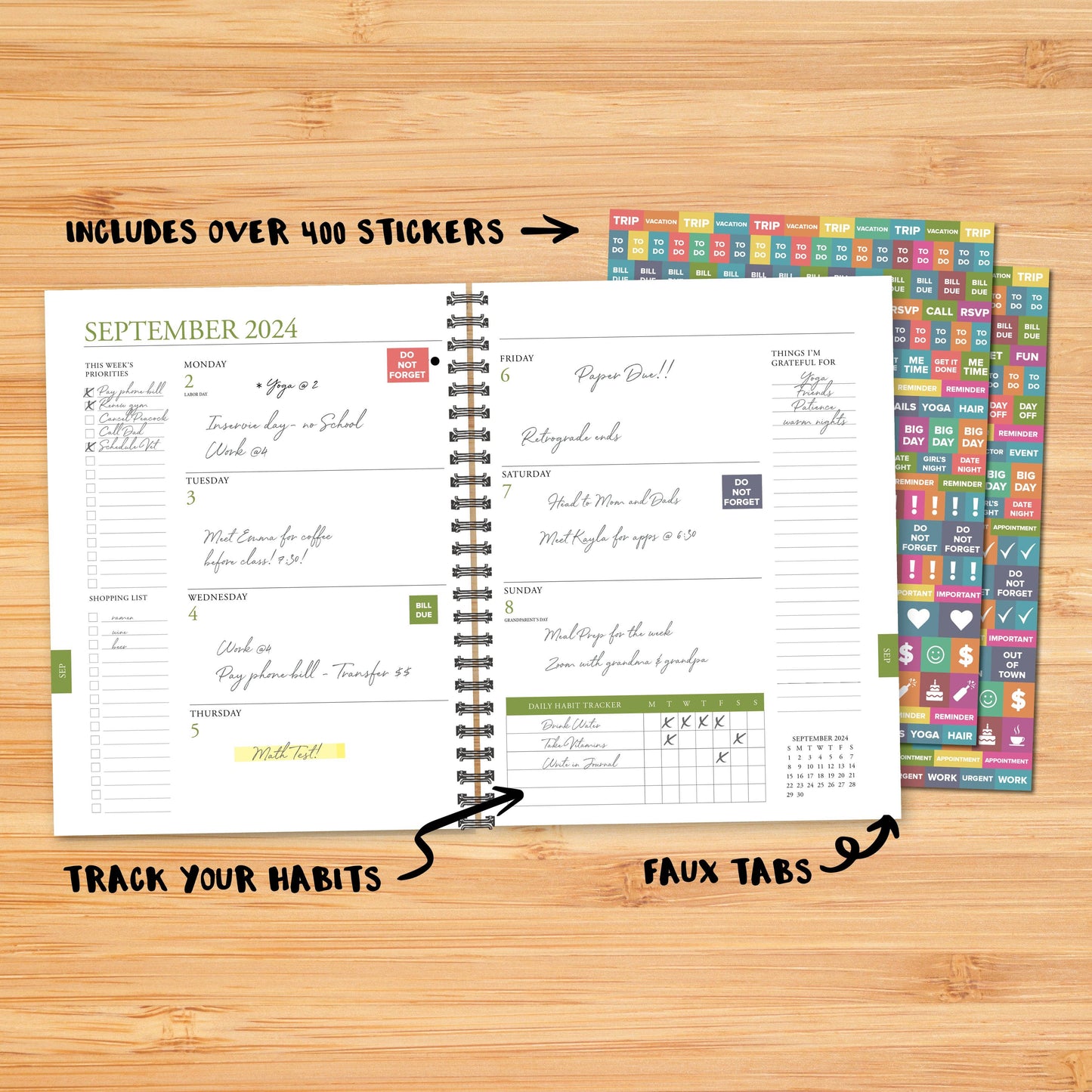 Paris Academic July 2024 - June 2025 8.5" x 11" Softcover Planner
