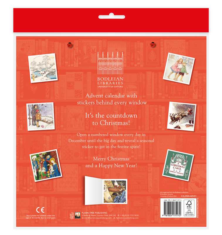 Bodleian Libraries: Christmas Bookshelves Advent Calendar (with stickers)