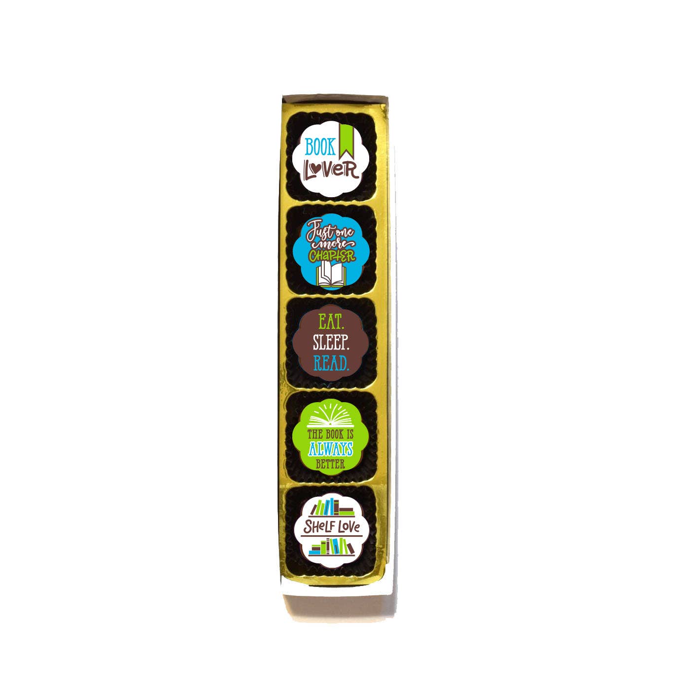 Chouquette - Book Lovers Chocolates - Box of 5 chocolate caramels