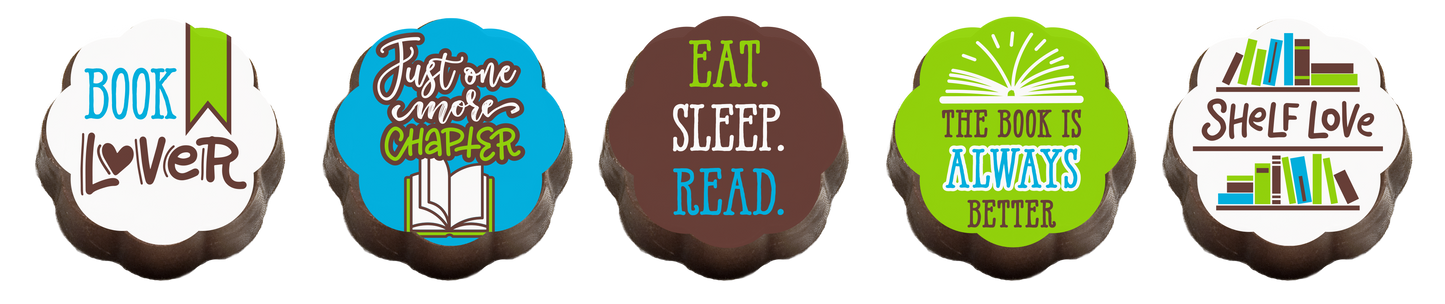 Chouquette - Book Lovers Chocolates - Box of 5 chocolate caramels