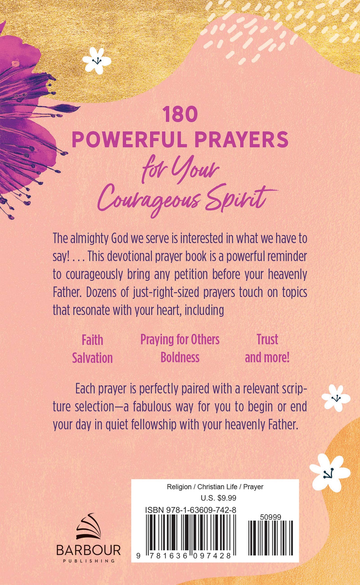 Barbour Publishing, Inc. - 180 Prayers for a Woman of Courage