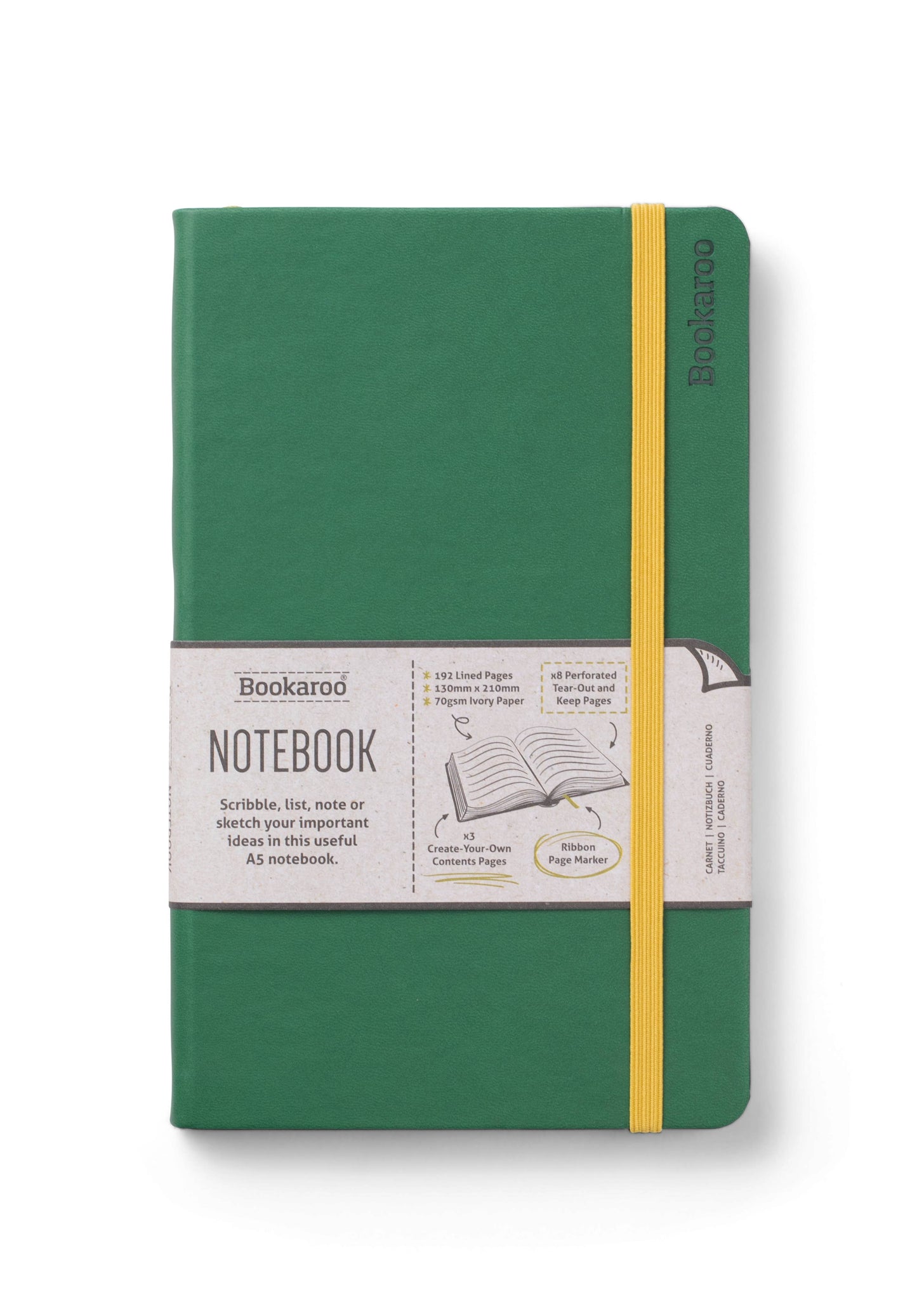if USA - Bookaroo A5 Notebook: Fern