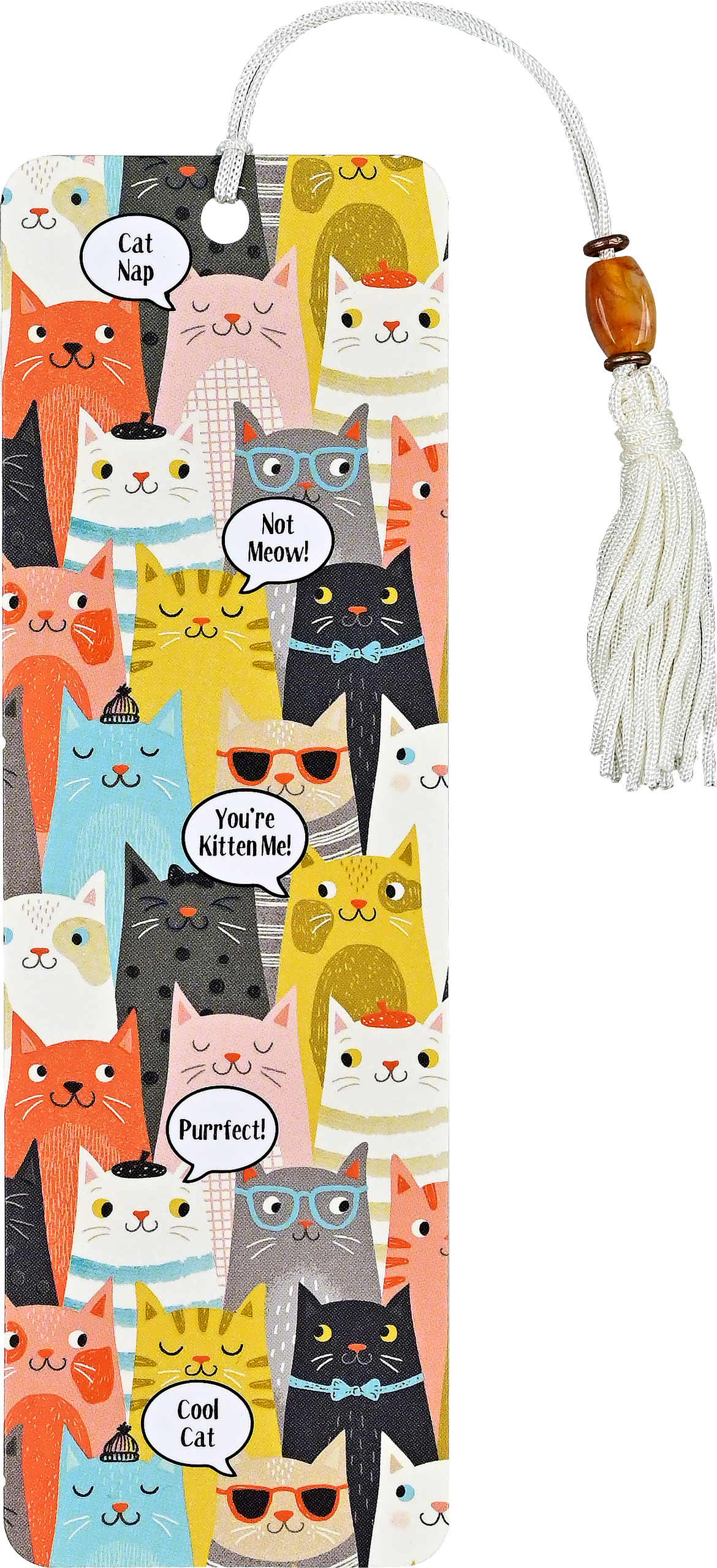 Cat's Beaded Bookmark