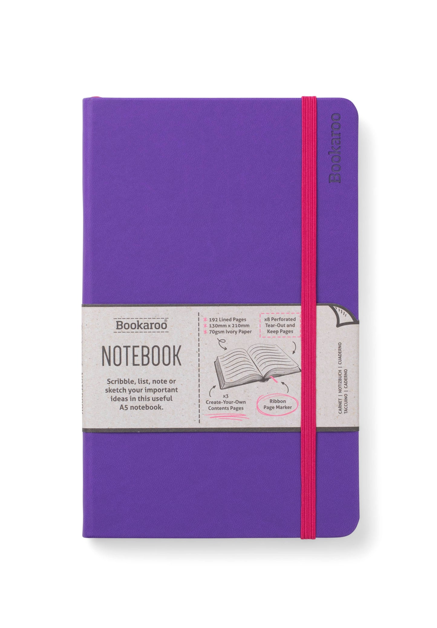 if USA - Bookaroo A5 Notebook: Fern