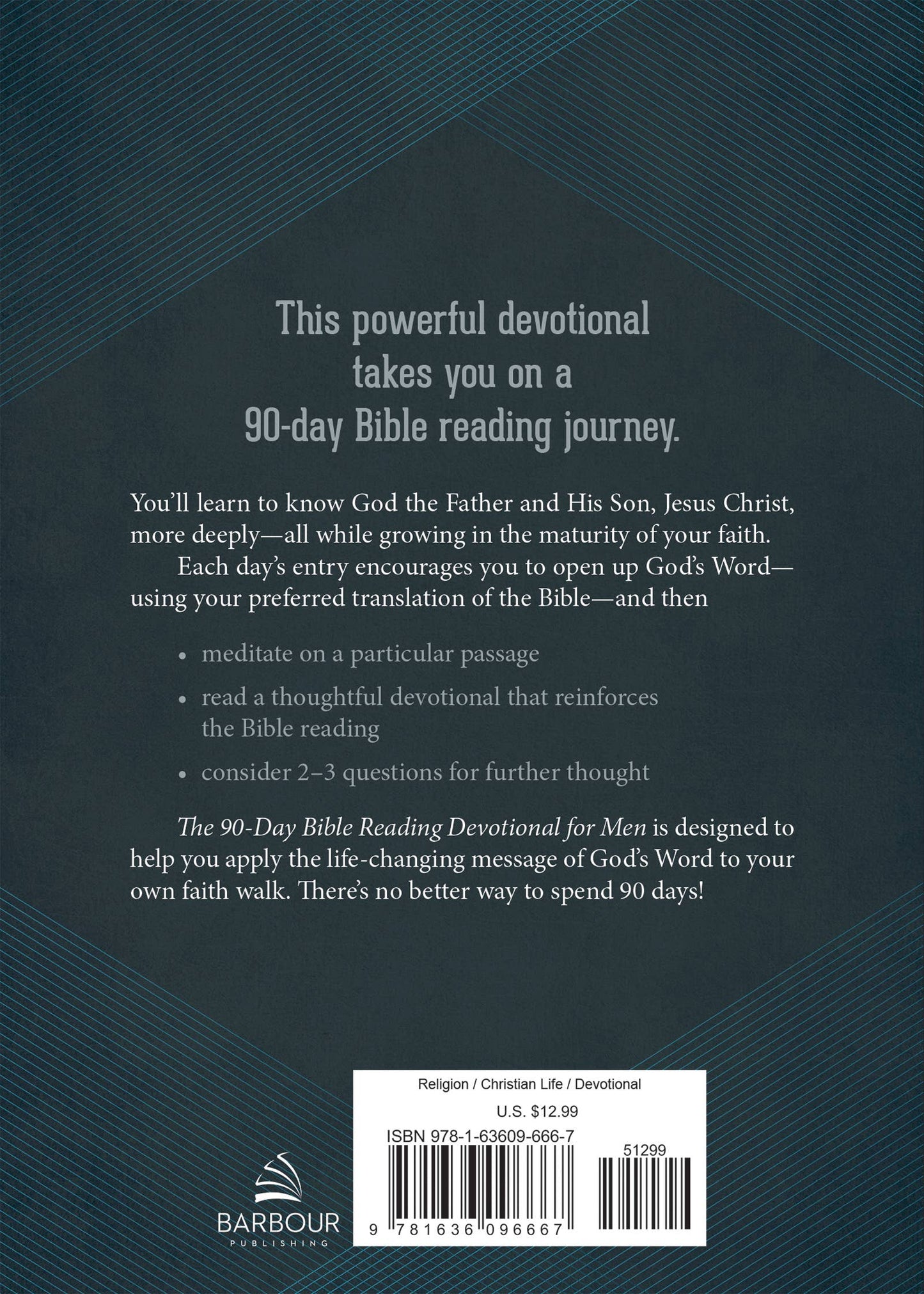 Barbour Publishing, Inc. - The 90-Day Bible Reading Devotional for Men