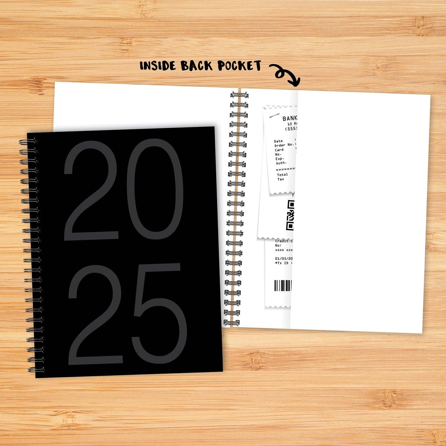 Black 2025 Softcover Weekly Planner