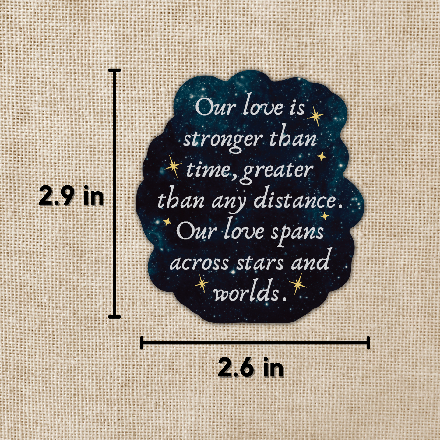 Wildly Enough - Our Love Spans Stars Sticker | Crescent City