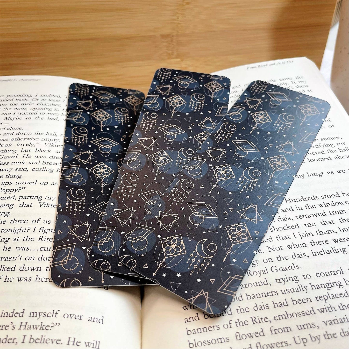 Wildly Enough - Blue Celestial Pattern Bookmark