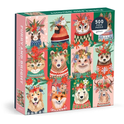 Furry and Bright 500 Piece Puzzle by Galison