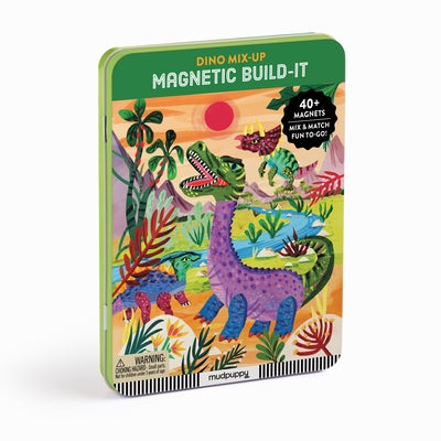 Dino Mix-Up Magnetic Build-It by Mudpuppy, Illustrated By Christiane Enge