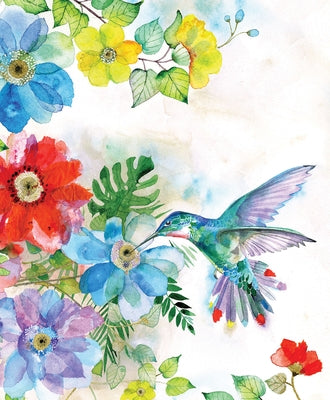 Hummingbird Garden Journal (Deluxe Binding with Gold Gilded Pages) by