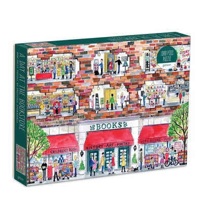 Michael Storrings a Day at the Bookstore 1000 Piece Puzzle by Galison