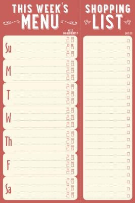 Note Pad This Week's Menu by Peter Pauper Press, Inc