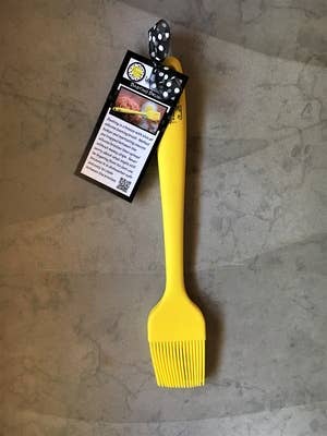 Lemon Poppy Inc. - Silicone Basting Brush In Yellow Hangtag