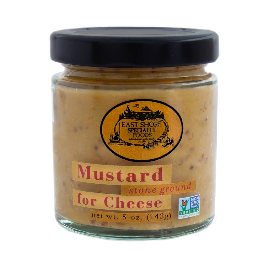 East Shore Specialty Foods, Inc. - East Shore Mustard - Mustard for Cheese Stone Ground - 5oz