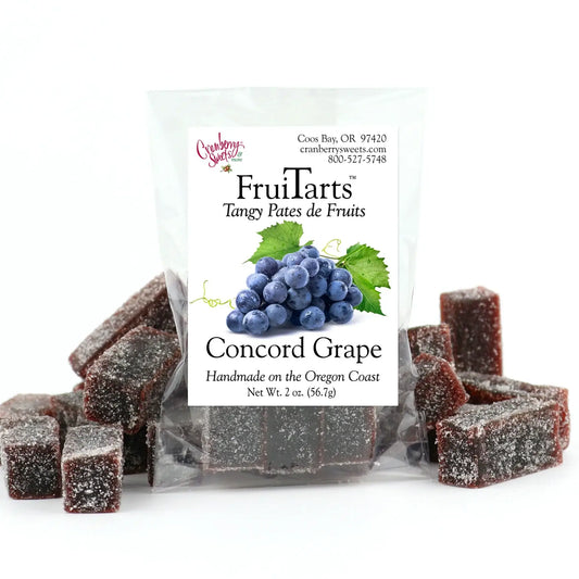 Cranberry Sweets & More - FruiTarts - Tangy Pates de Fruits - Concord Grape: 2 oz.