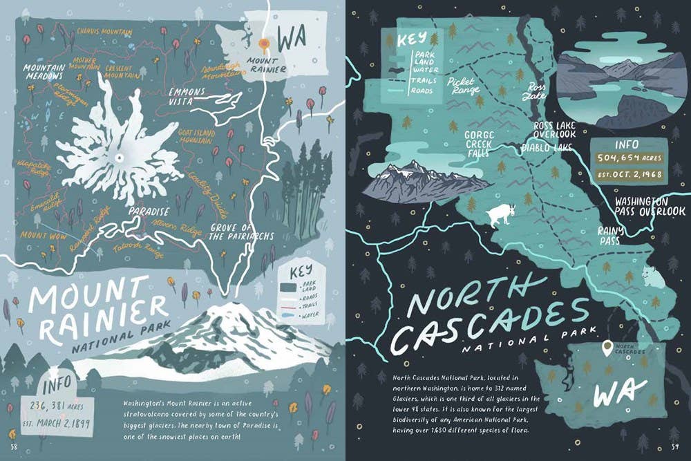 Gibbs Smith - National Parks Maps: Illustrated Maps of 62 National Parks