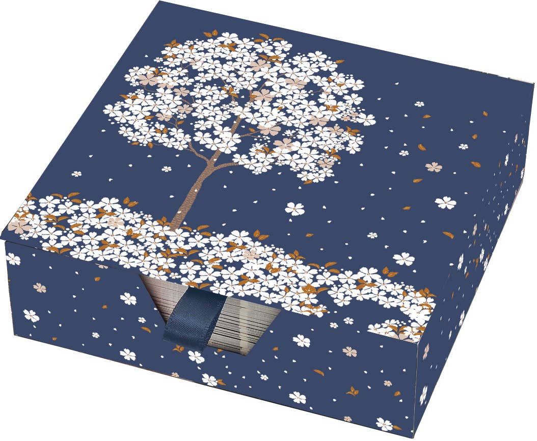 Falling Blossoms Desk Notes
