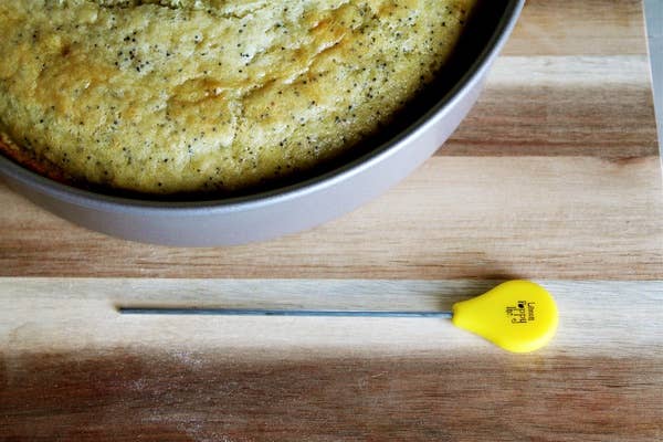 Lemon Poppy Inc. - Cake Tester With Yellow Silicone Handle