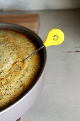 Lemon Poppy Inc. - Cake Tester With Yellow Silicone Handle