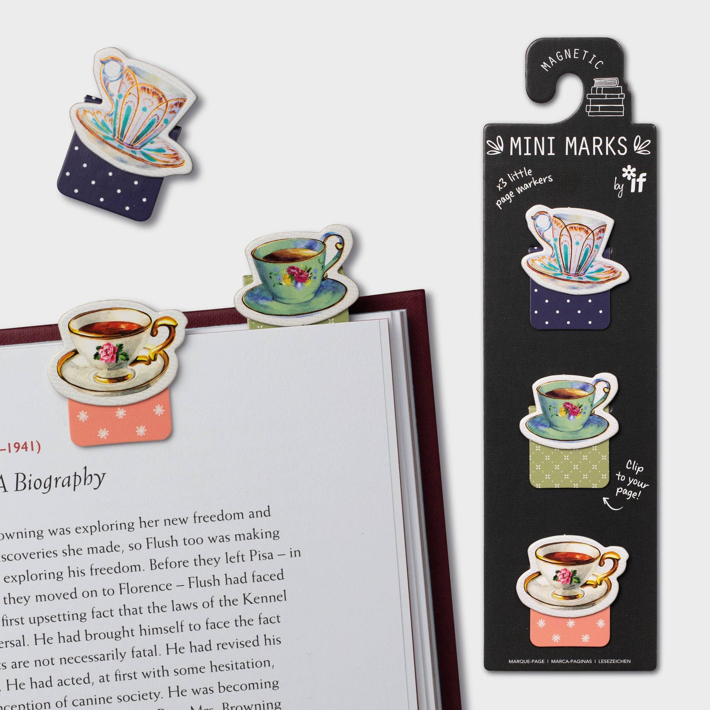 if USA - Mini-Marks Magnetic Bookmarks: Books