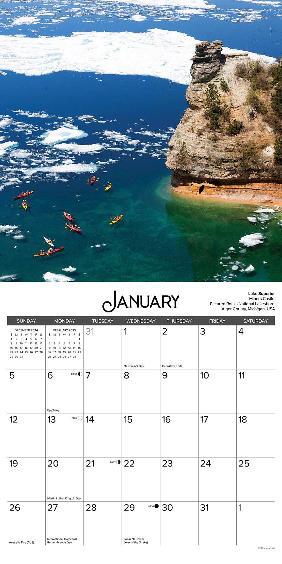 Great Lakes 2025 Wall Calendar