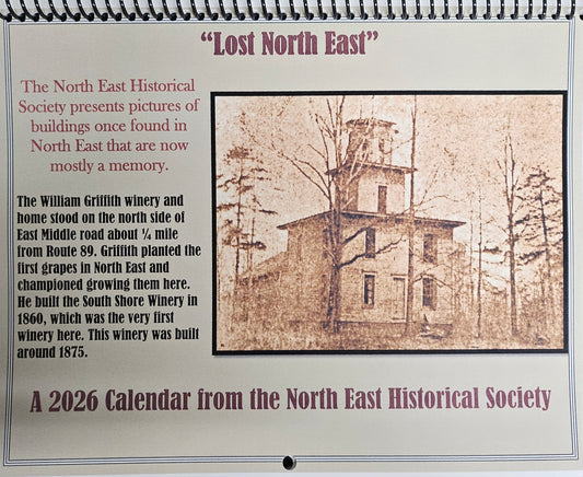 2026 Historical Society Calendar