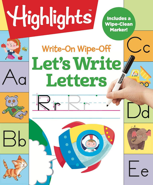 Highlights for Children - Write-On Wipe-Off Let's Write Letters