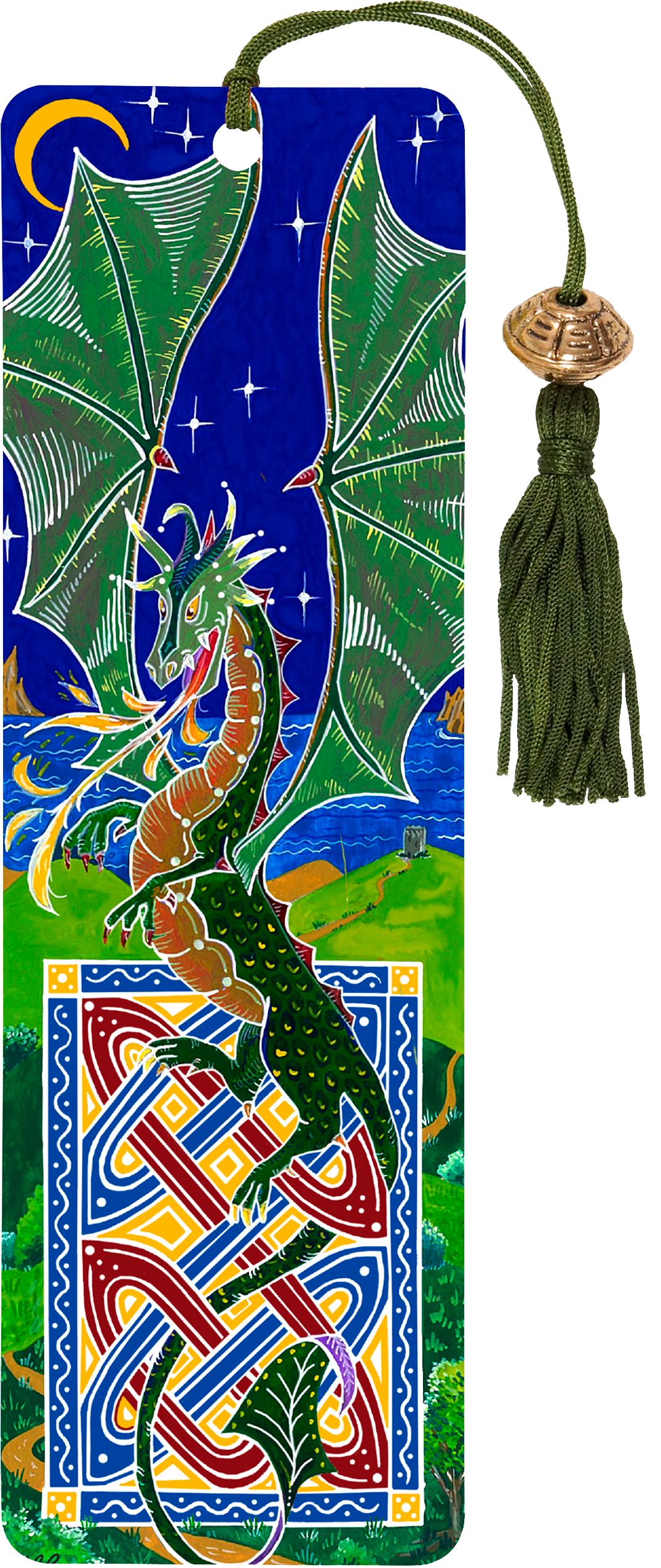 Dragon Beaded Bookmark