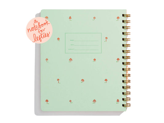 Lefty Standard Notebook - Mini Mushroom