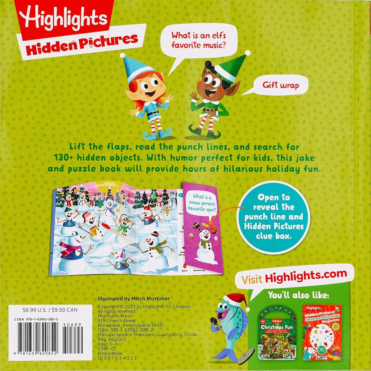 Highlights for Children - Hidden Pictures My First Lift-The-Flap Christmas Jokes
