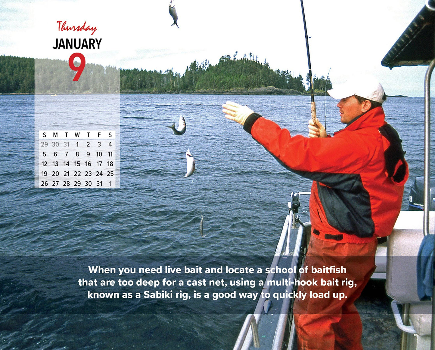 Ken Schultz's Daily Fishing Tips 2025 Box Calendar
