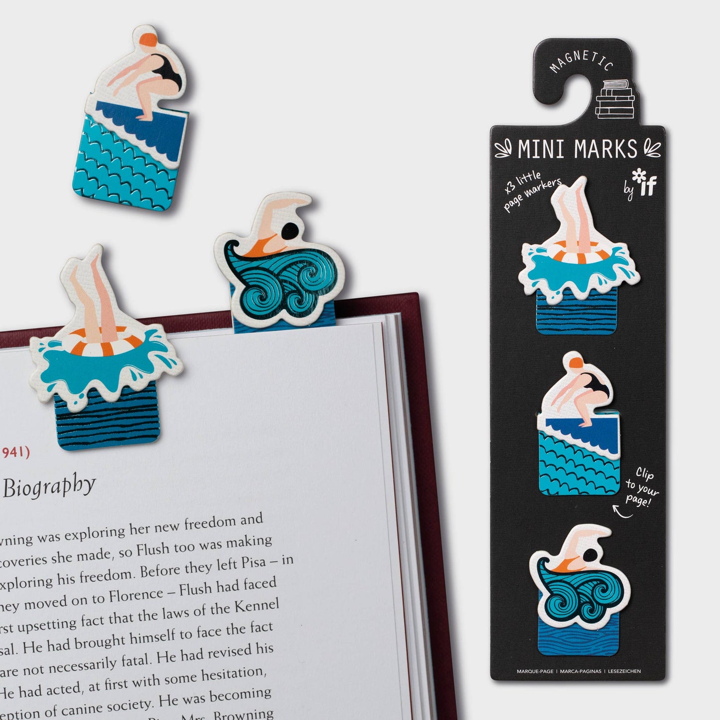 if USA - Mini-Marks Magnetic Bookmarks: Books