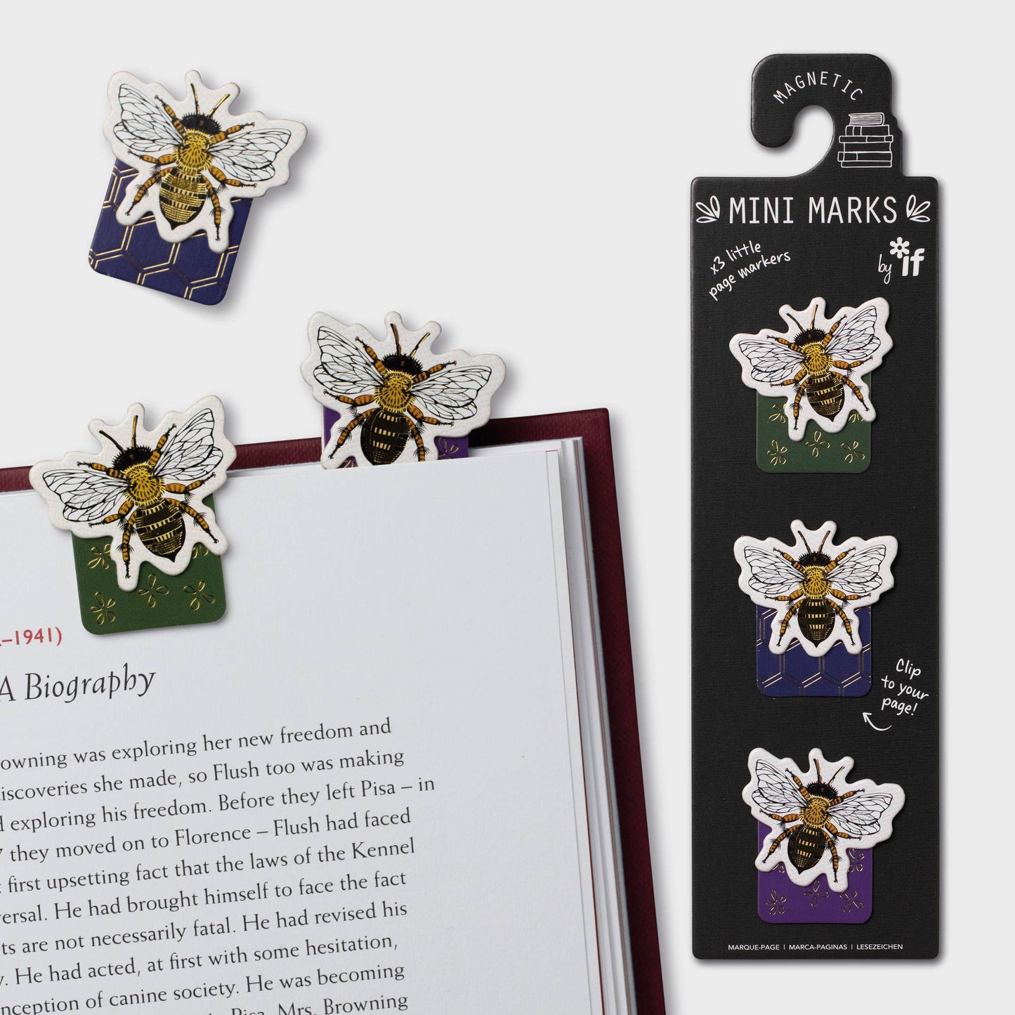 if USA - Mini-Marks Magnetic Bookmarks: Books