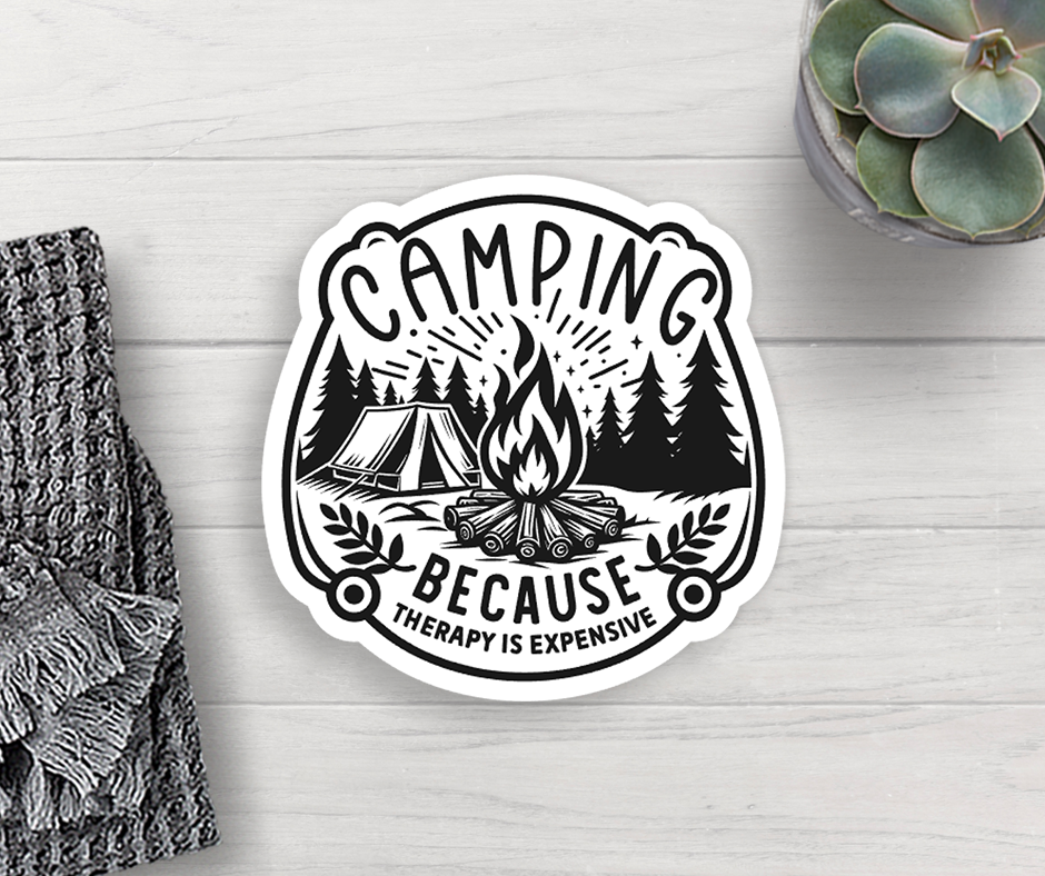 Expression Design Co - Camping Vinyl Sticker