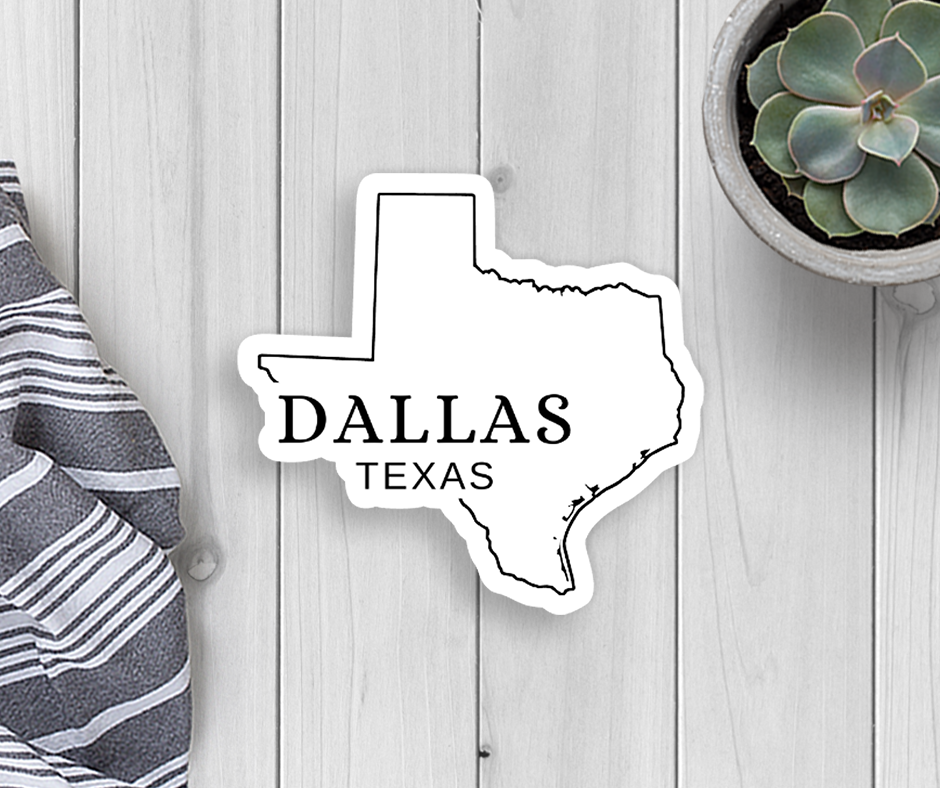 Expression Design Co - Custom City State Vinyl Sticker: NO proof requested prior to printing.