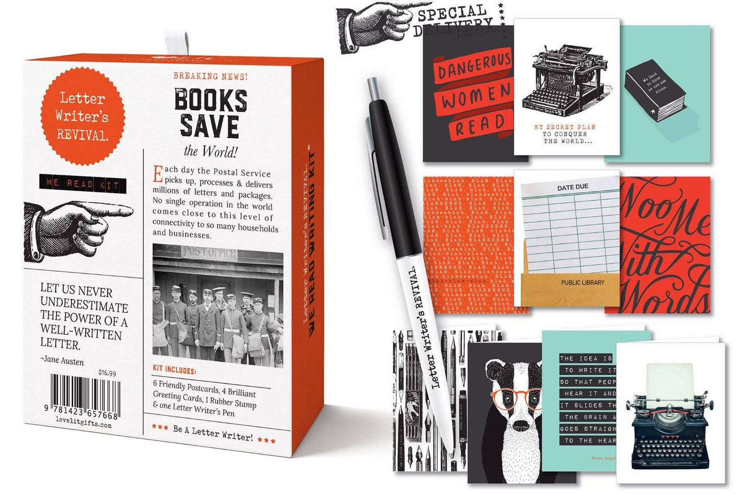 Gibbs Smith - We Read Letter Writer's Revival Kit