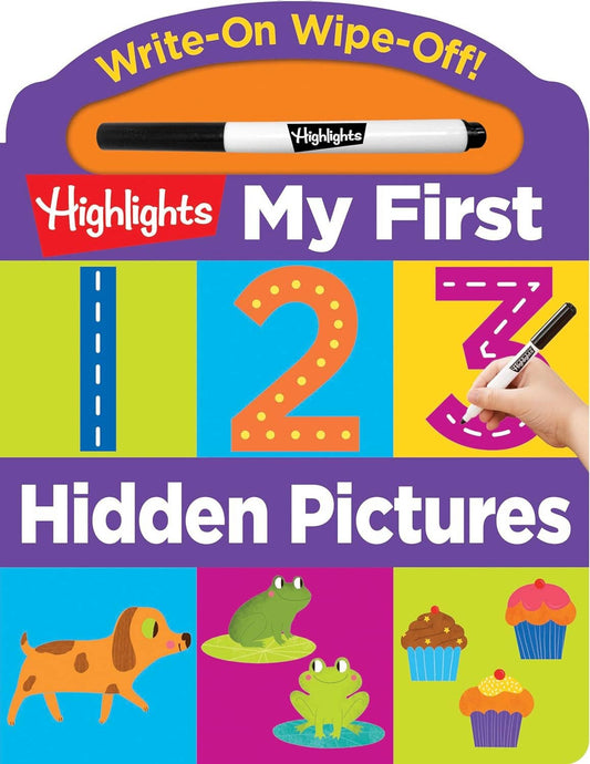 Highlights for Children - Write-On Wipe-Off My First 123 Hidden Pictures