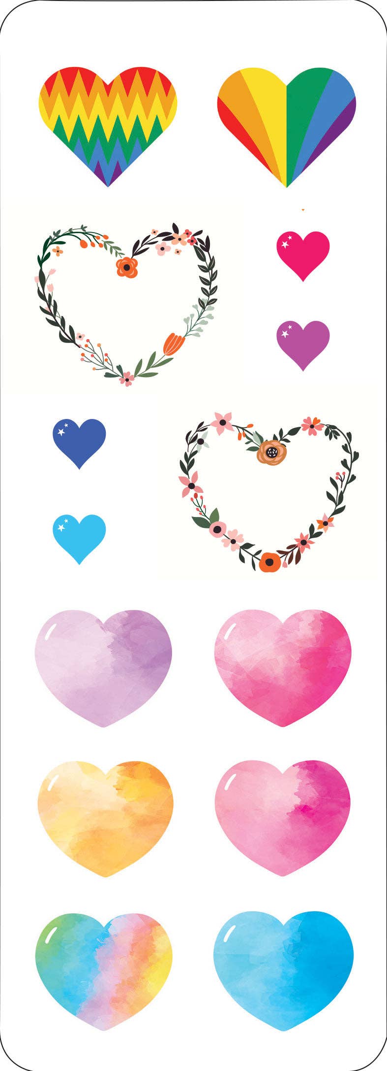 Peter Pauper Press - Hearts Sticker Set