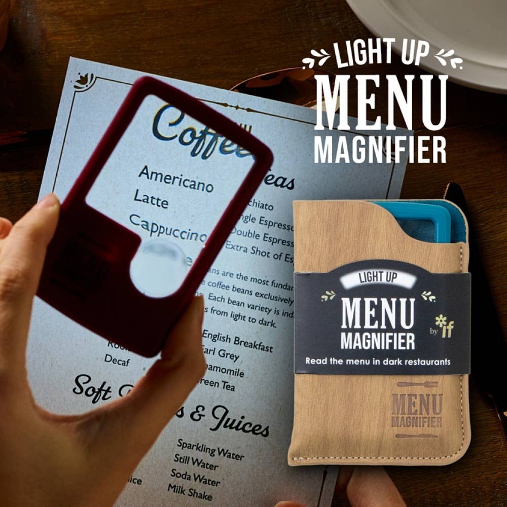 if USA - Light Up Menu Magnifier: Wine